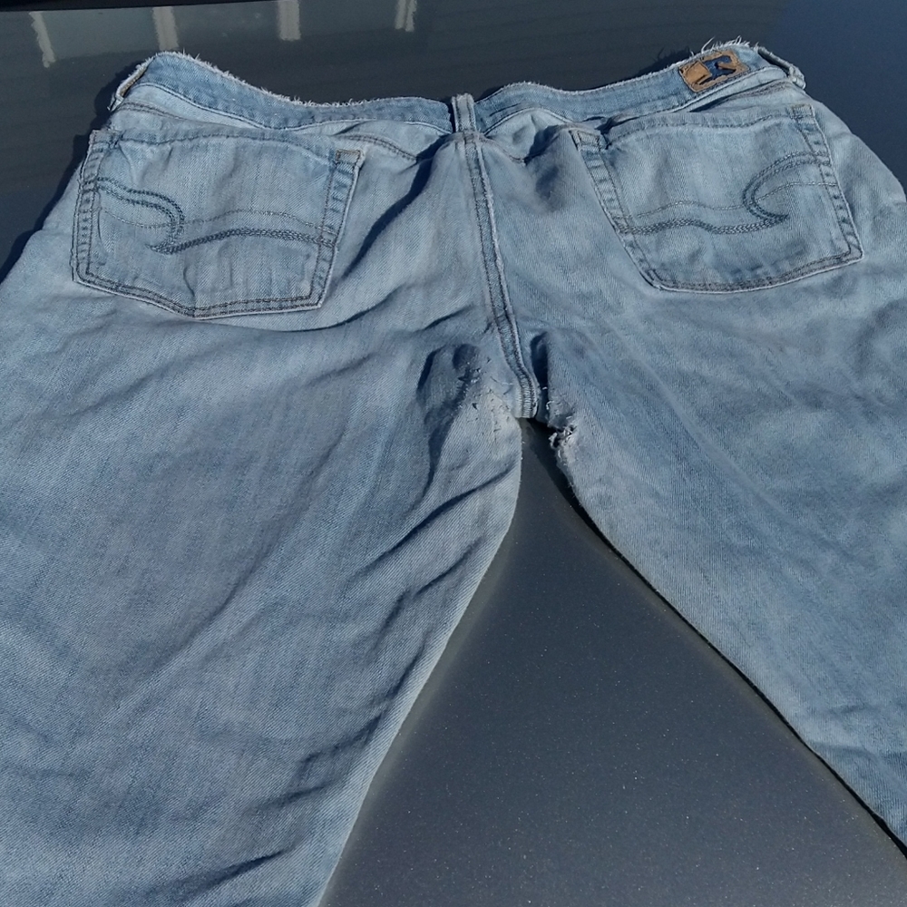 American Eagle Slim Boot Distressed Jeans